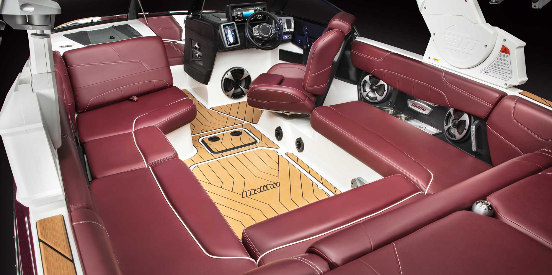 Custom Malibu soft grip styling inside of the 22 LSV.