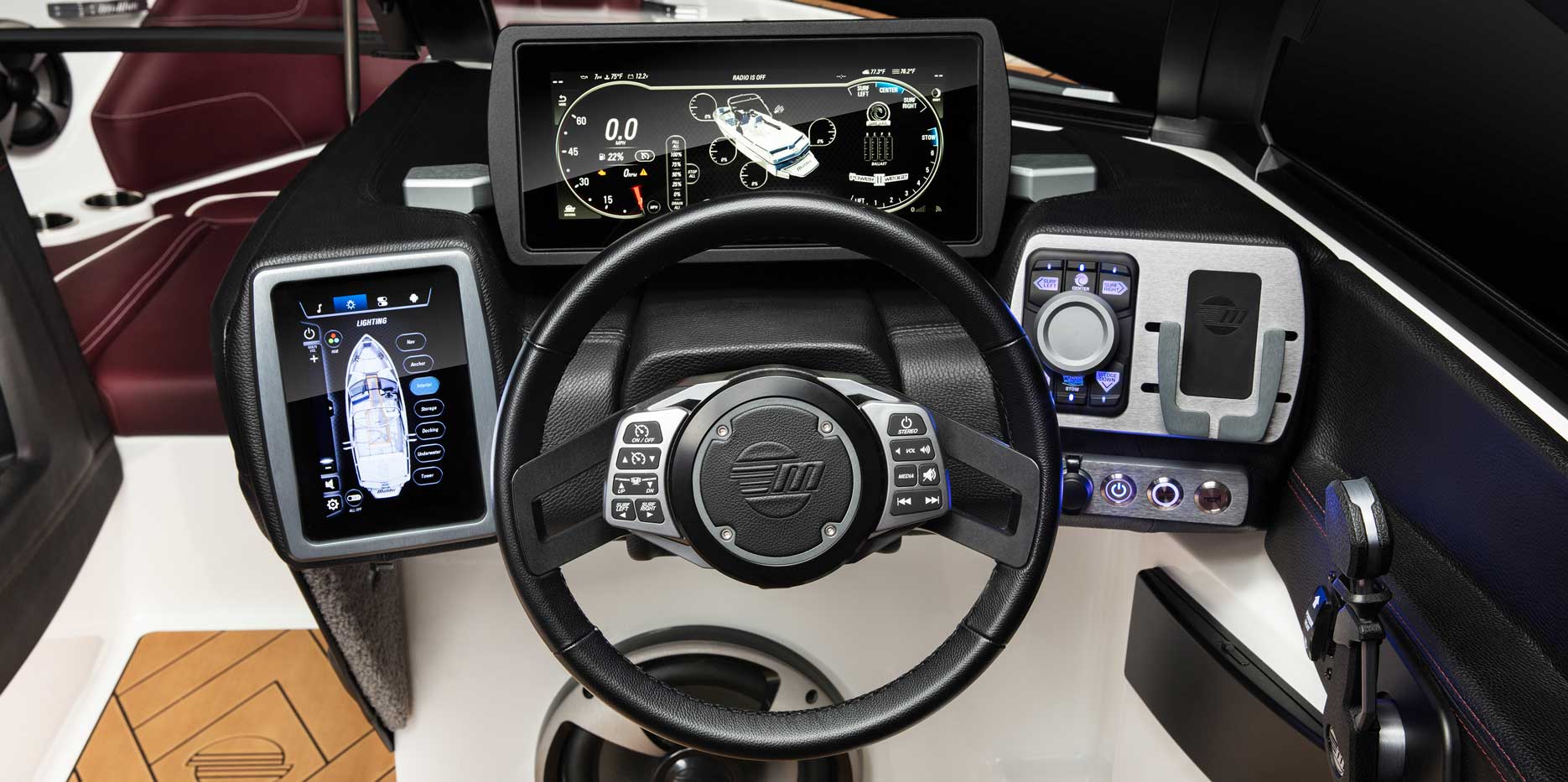 Malibu Command Center with new mOS and Malibu Command Wheel.