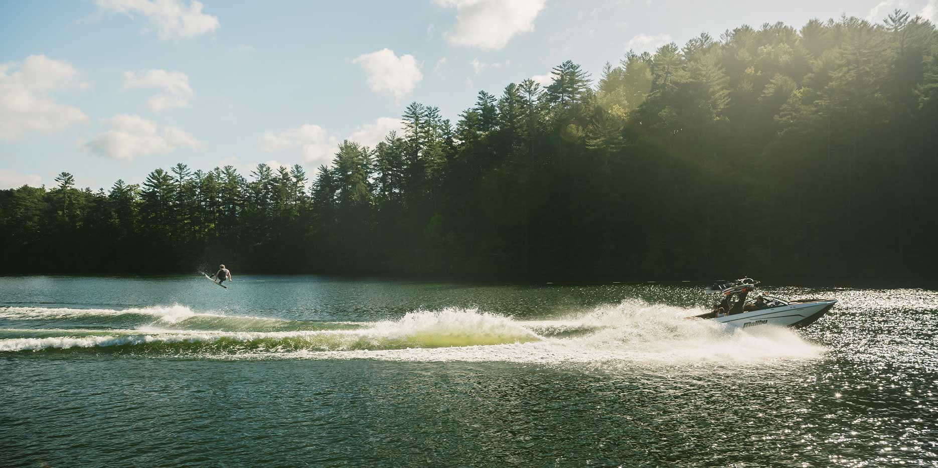 Wakeboarding behind the 25 LSV