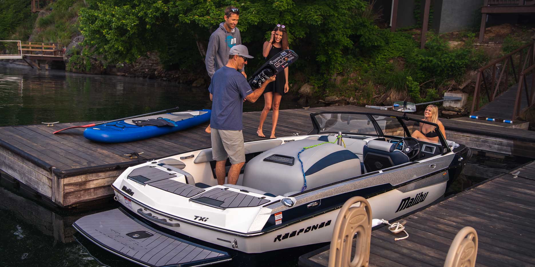 Malibu Boats TXi Response Open Bow Slalom Boat