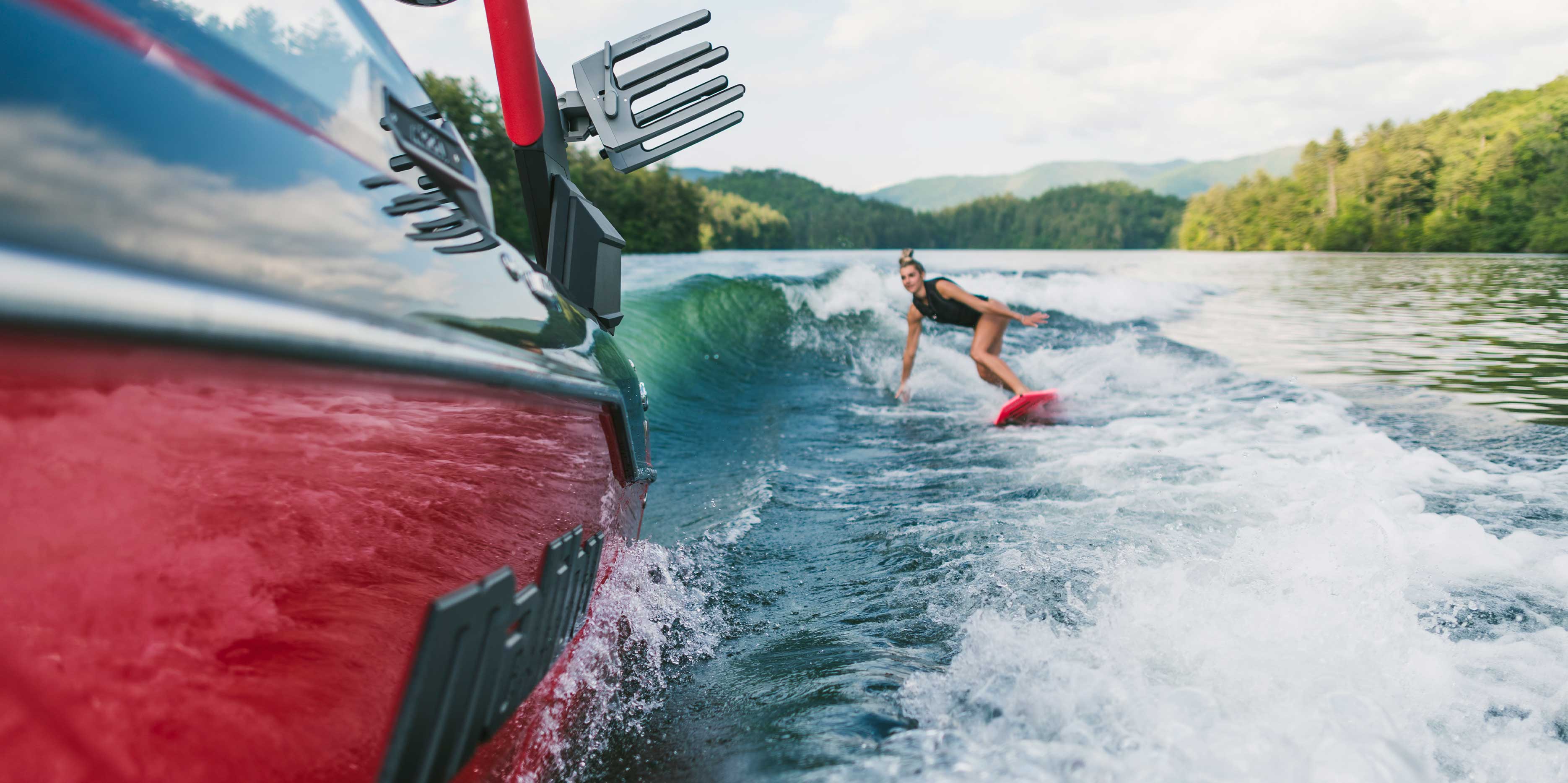 The 2021 Malibu Boats All-New M220 Wakesurfing
