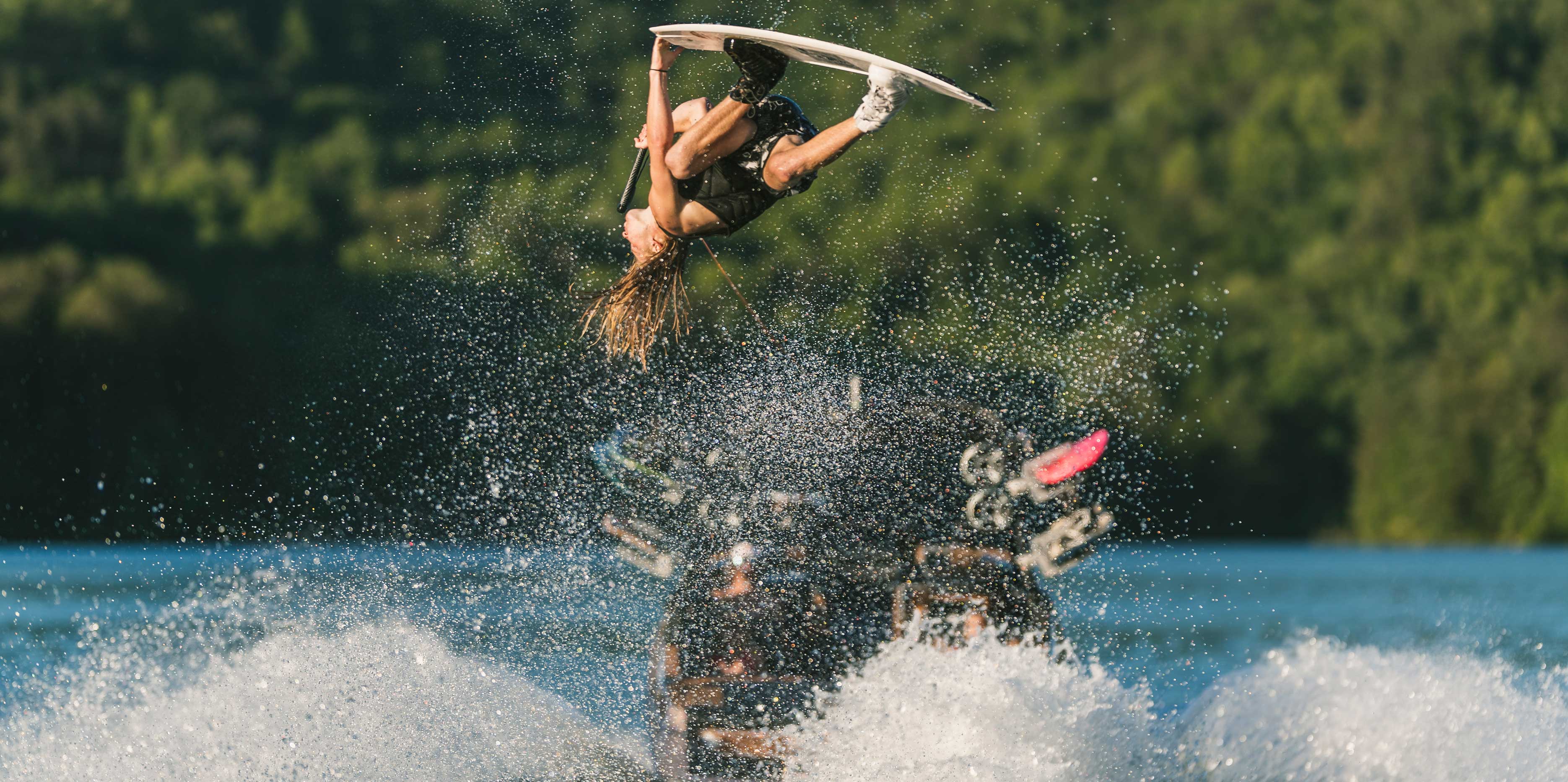 Wakeboarding behind the M240