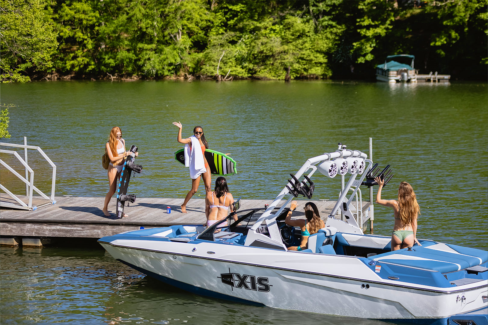 Axis A22 Docked & Picking Up Friends