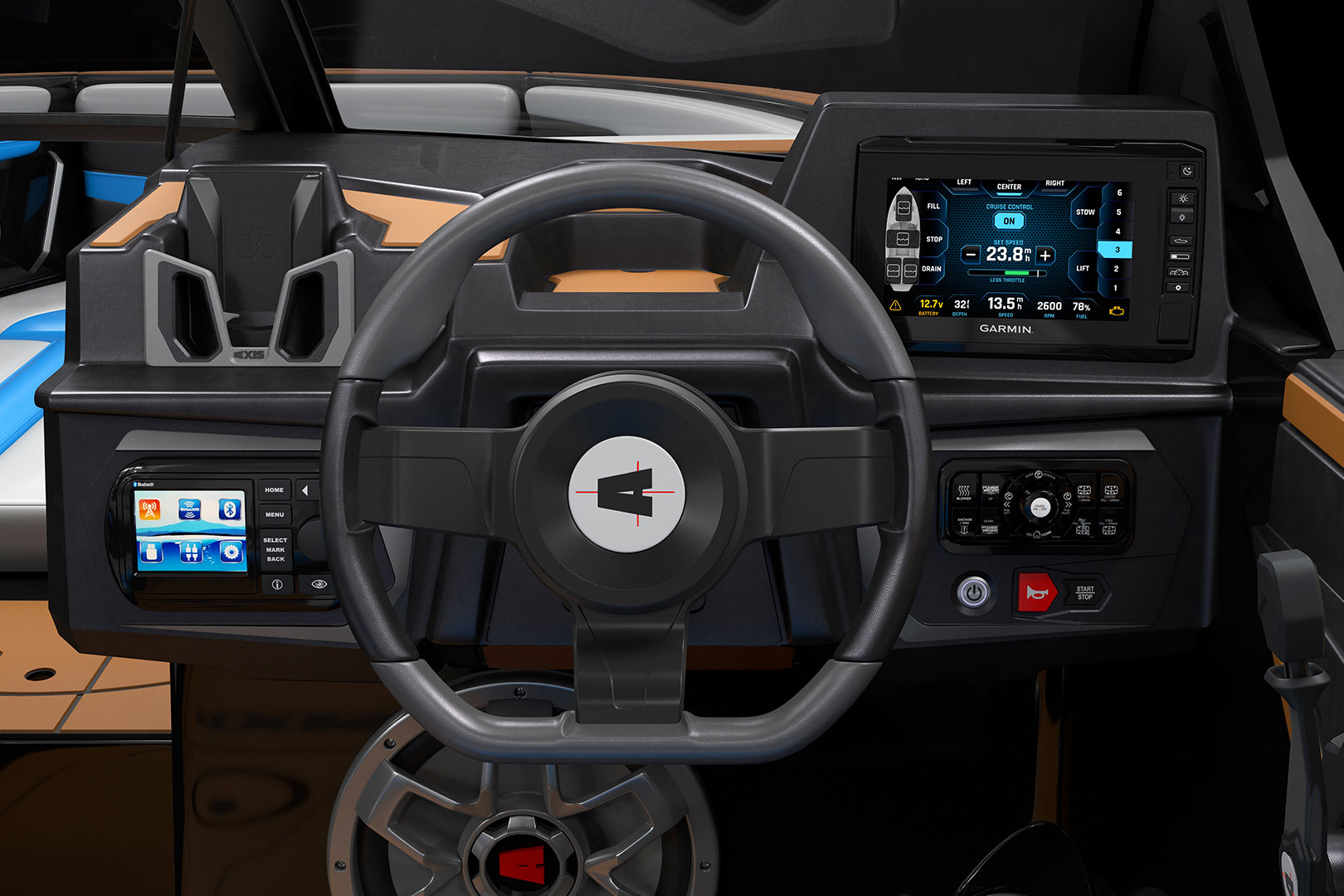 Interior of Axis T220 Featuring the Axis Premium Sport Dash