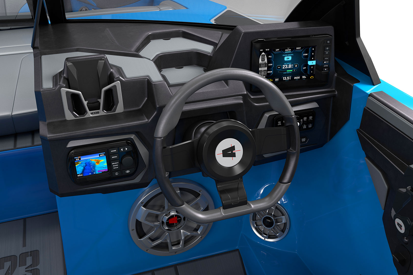 Interior of Axis T23 Featuring the Axis Premium Sports Dash