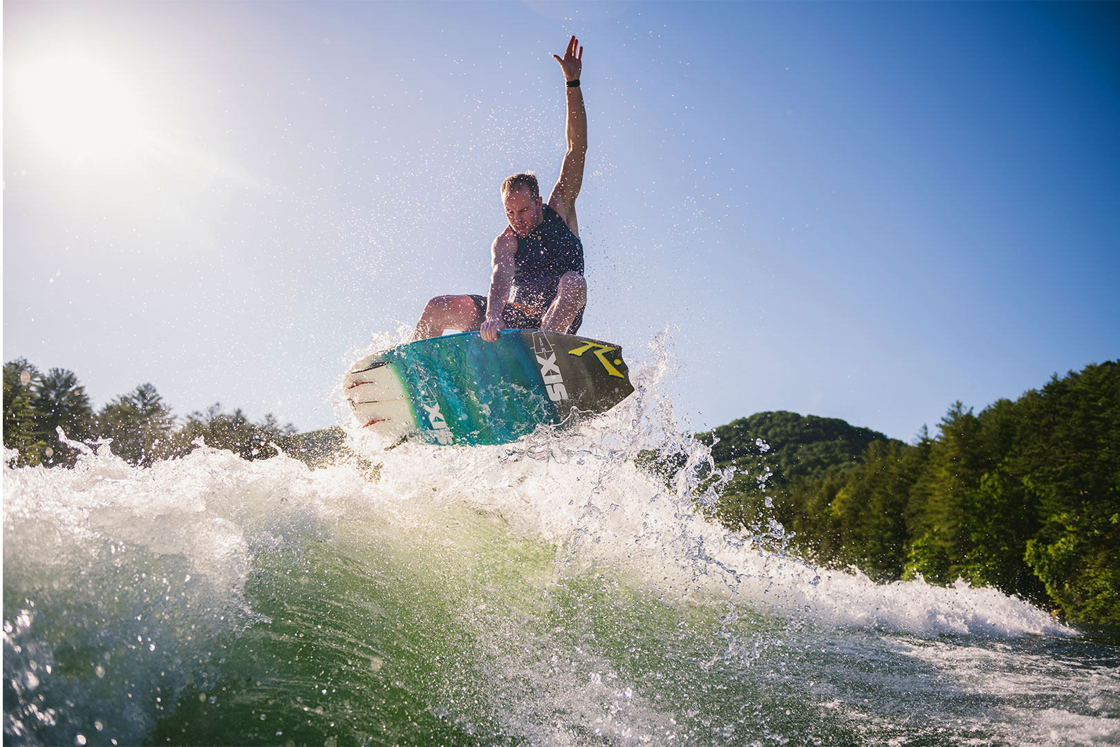 Axis Pro Athlete, Johnny Steig, Surfing Behind Axis T23