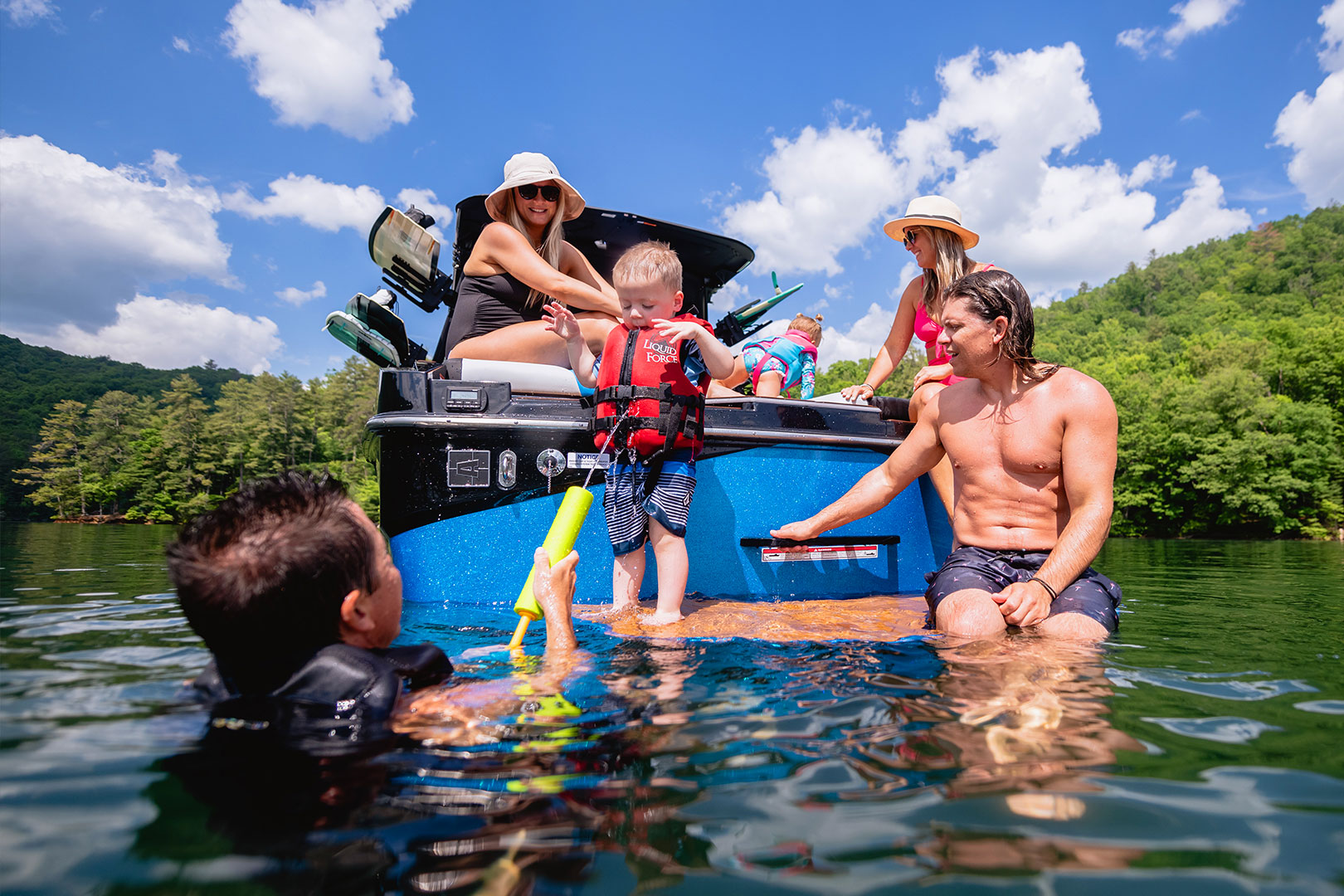 Family Hanging Out on Anchored Axis T250