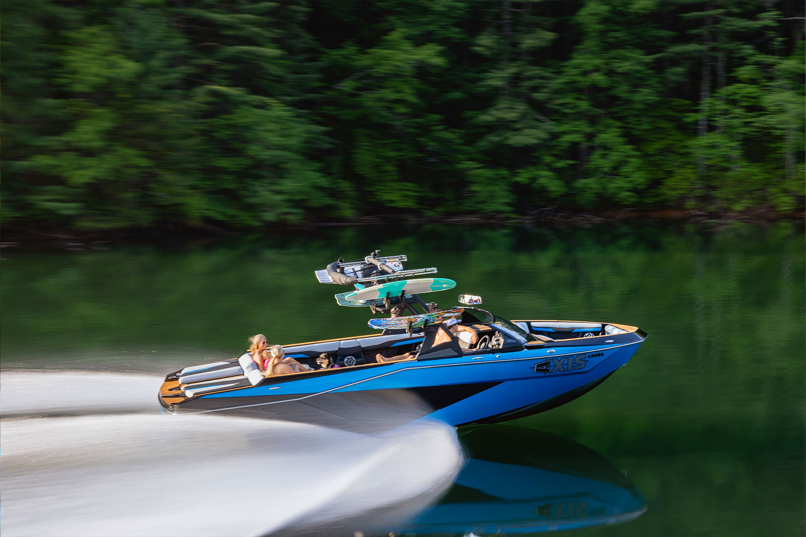 Axis T250 Cruising Through Lake