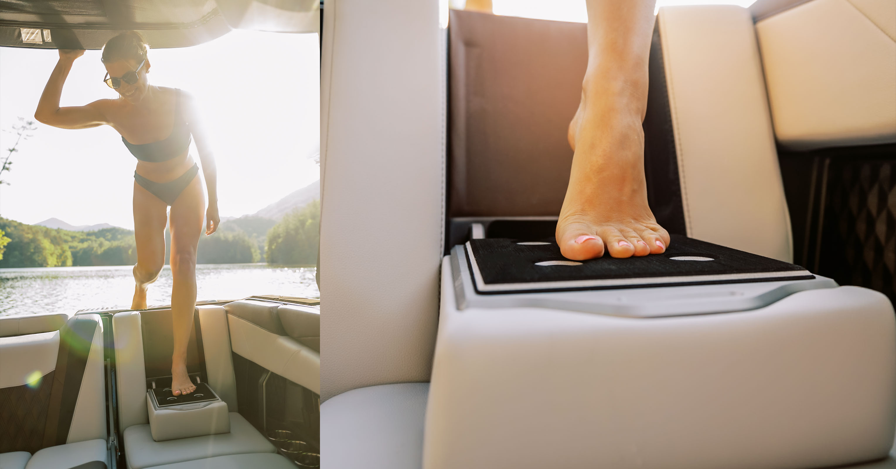 Rear Flip-Down Seat Steps