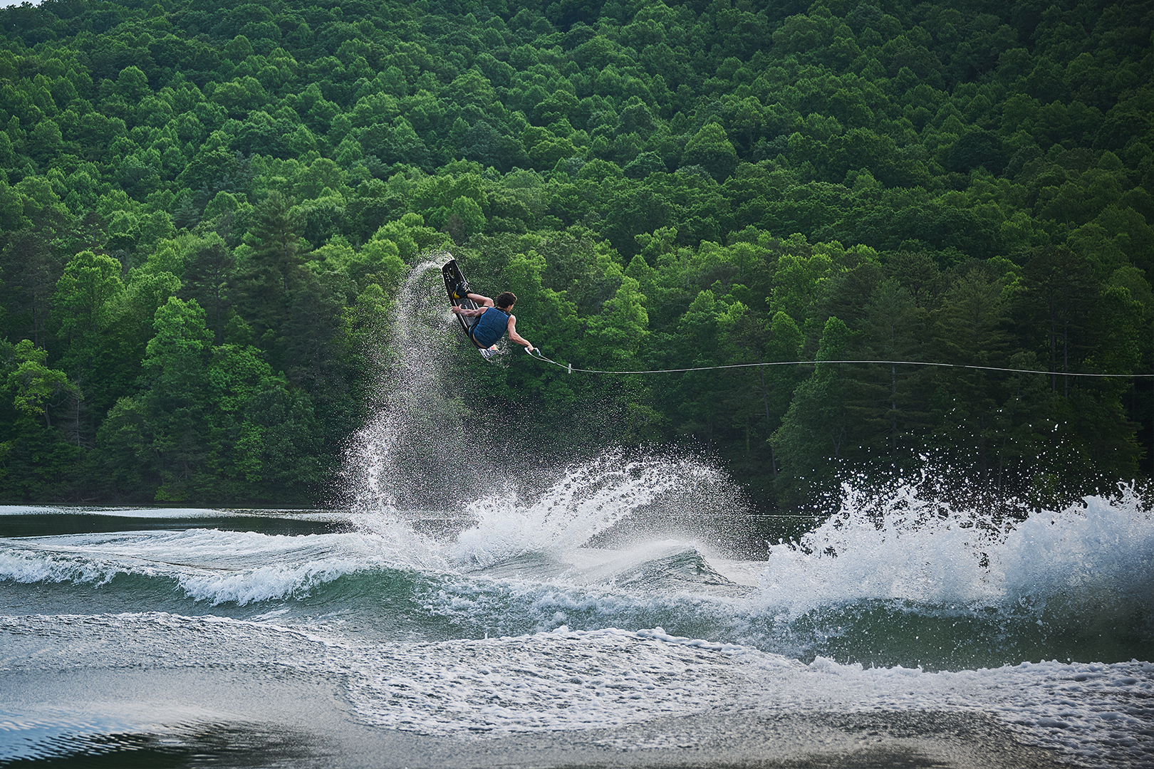 Guenther Oka hitting a double-up behind the Axis T250