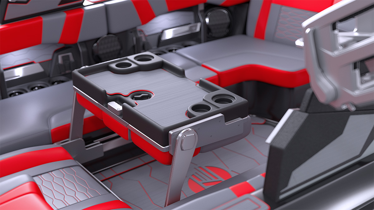 The 23 MXZ is the epitome of luxury and the helm is no exception. With one-touch wakesurfing and wakeboarding presets, you will be ready to ride in no time.