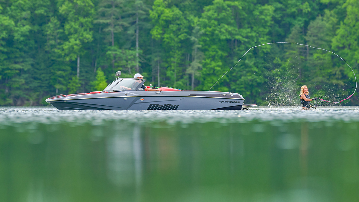 Malibu Boats TXi Response Open Bow Slalom Boat