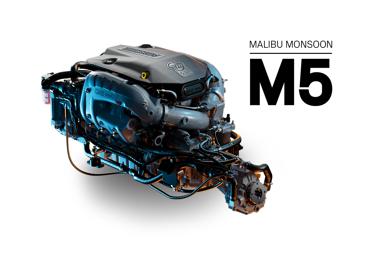 Malibu Boat Monsoon M5Di Engine